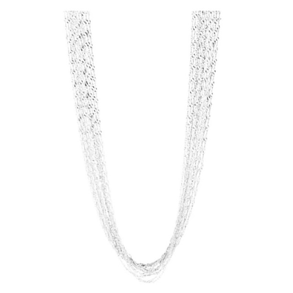 Multi-Strand High-Polished Singapore Chain Necklace